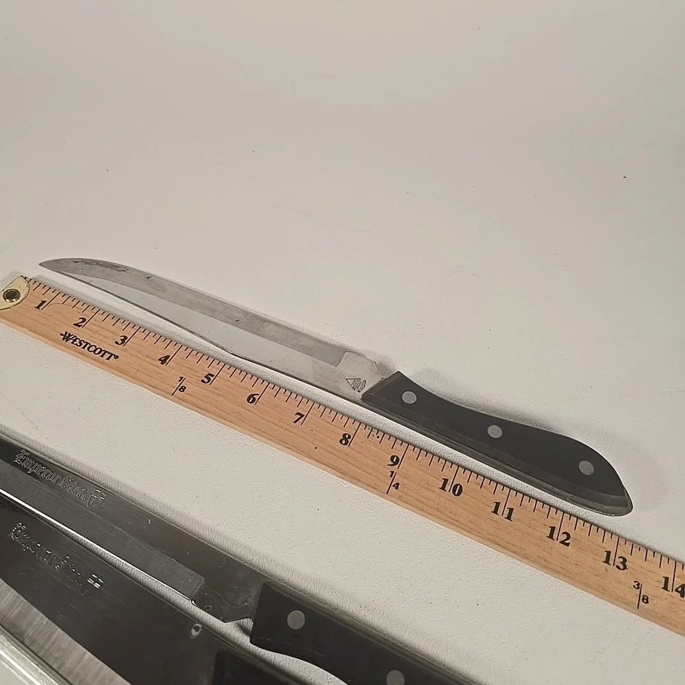 Emperor Steel 3 Knives Full Tang  Japan Stainless‎ Steel 2 Sharpening Steels